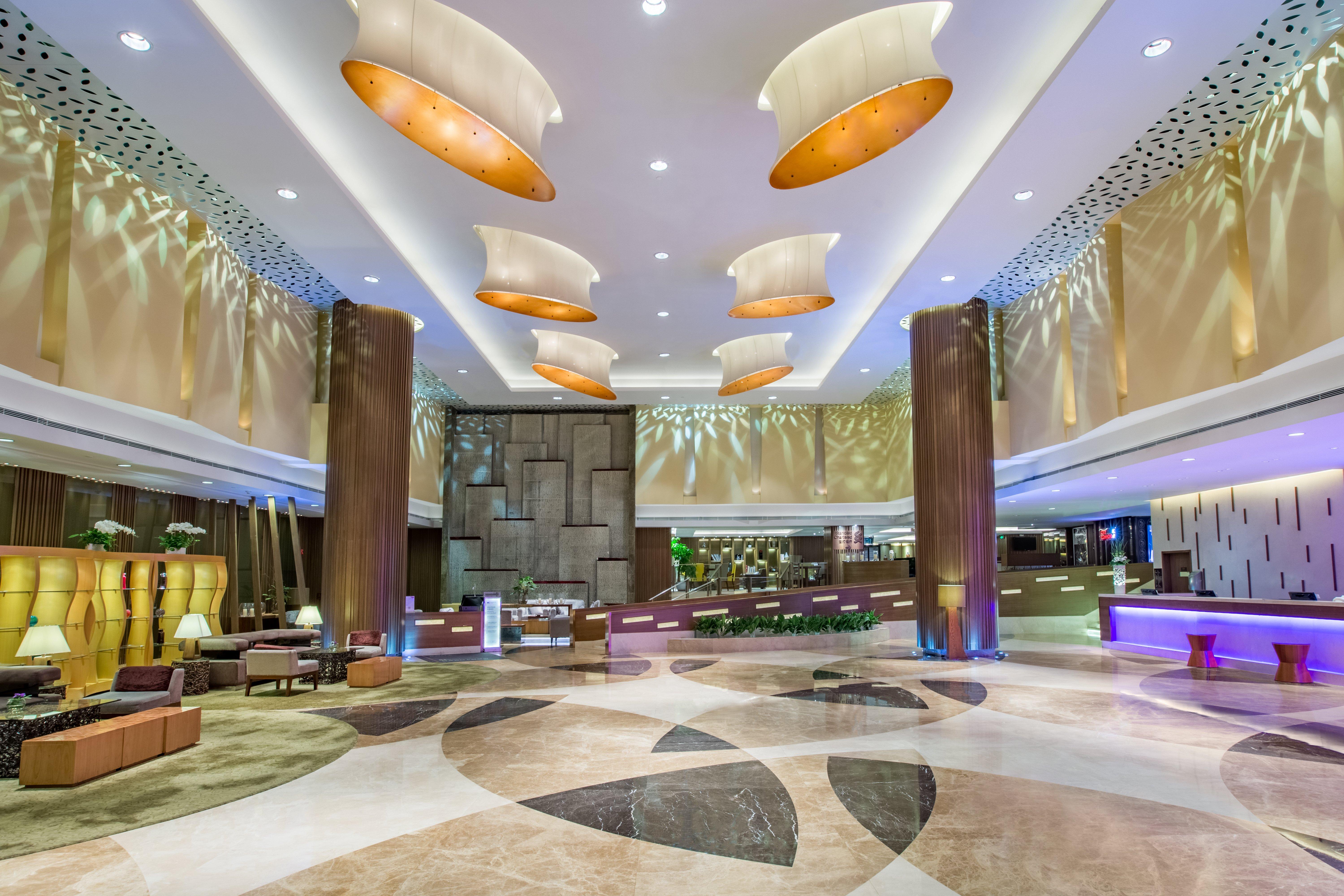 Crowne Plaza Guangzhou City Centre By Ihg - Free Shuttle Between Hotel And Exhibition Center During Canton Fair & Exhibitor Registration Counter Exterior foto Lobby